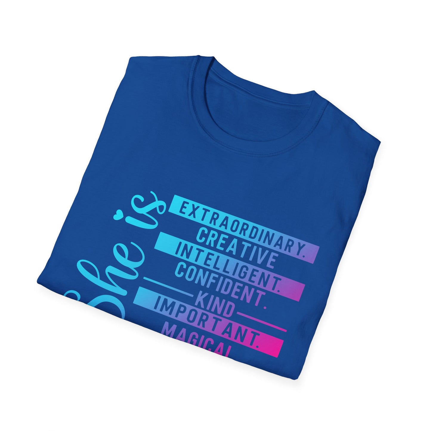 She Is Affirmation Inspirational Graphic Tee