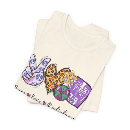 Radiology Peace Love Tee