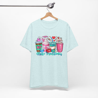 Nurse Practitioner Coffee Crew Tee