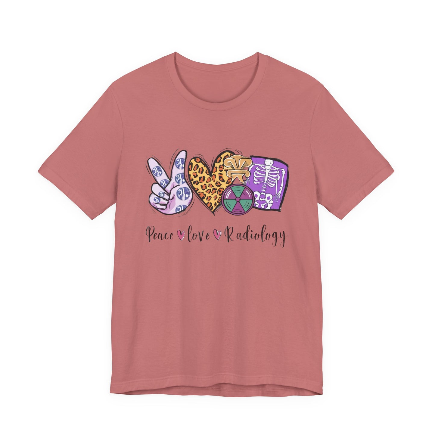 Radiology Peace Love Tee