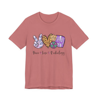 Radiology Peace Love Tee