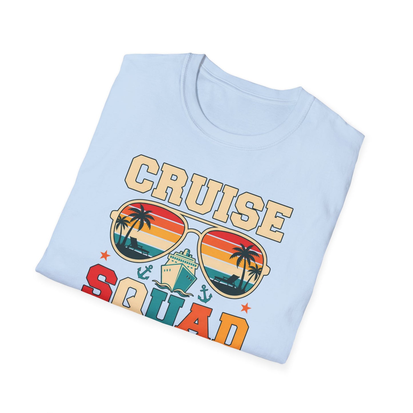 Cruise Squad 2026 Retro Sunglasses Beach Vacation Tee