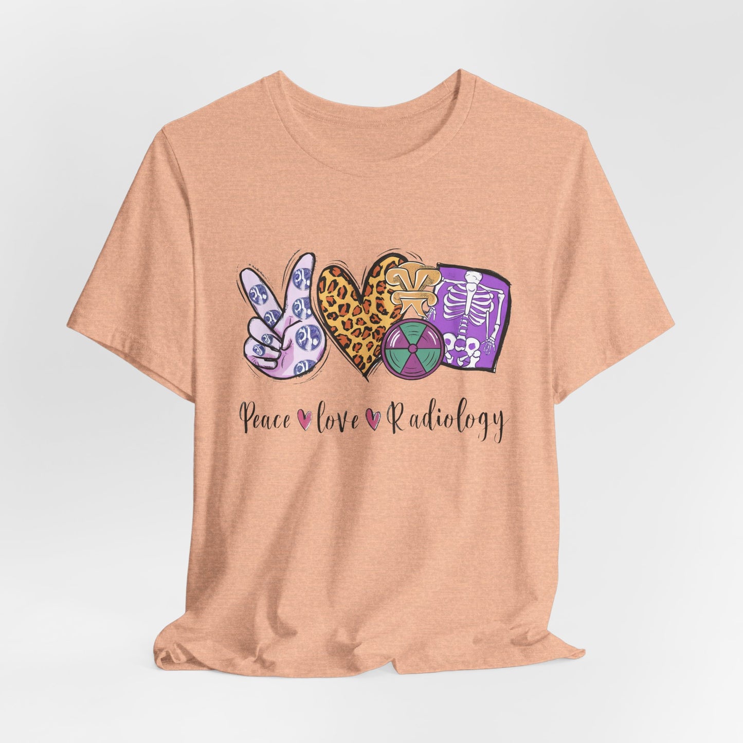 Radiology Peace Love Tee