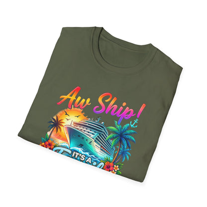 "Aw Ship It's a Family Trip" Cruise Family Trip 2026 Vacation Tee