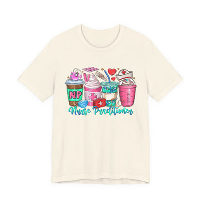 Nurse Practitioner Coffee Crew Tee