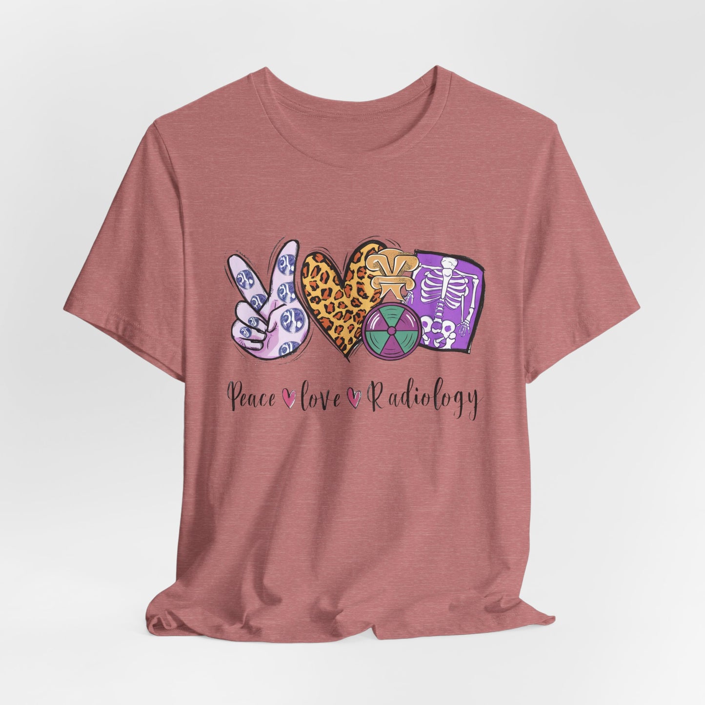 Radiology Peace Love Tee