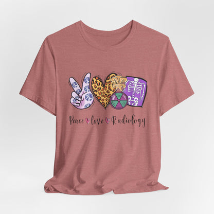 Radiology Peace Love Tee