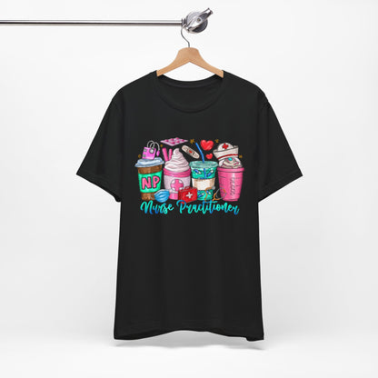 Nurse Practitioner Coffee Crew Tee