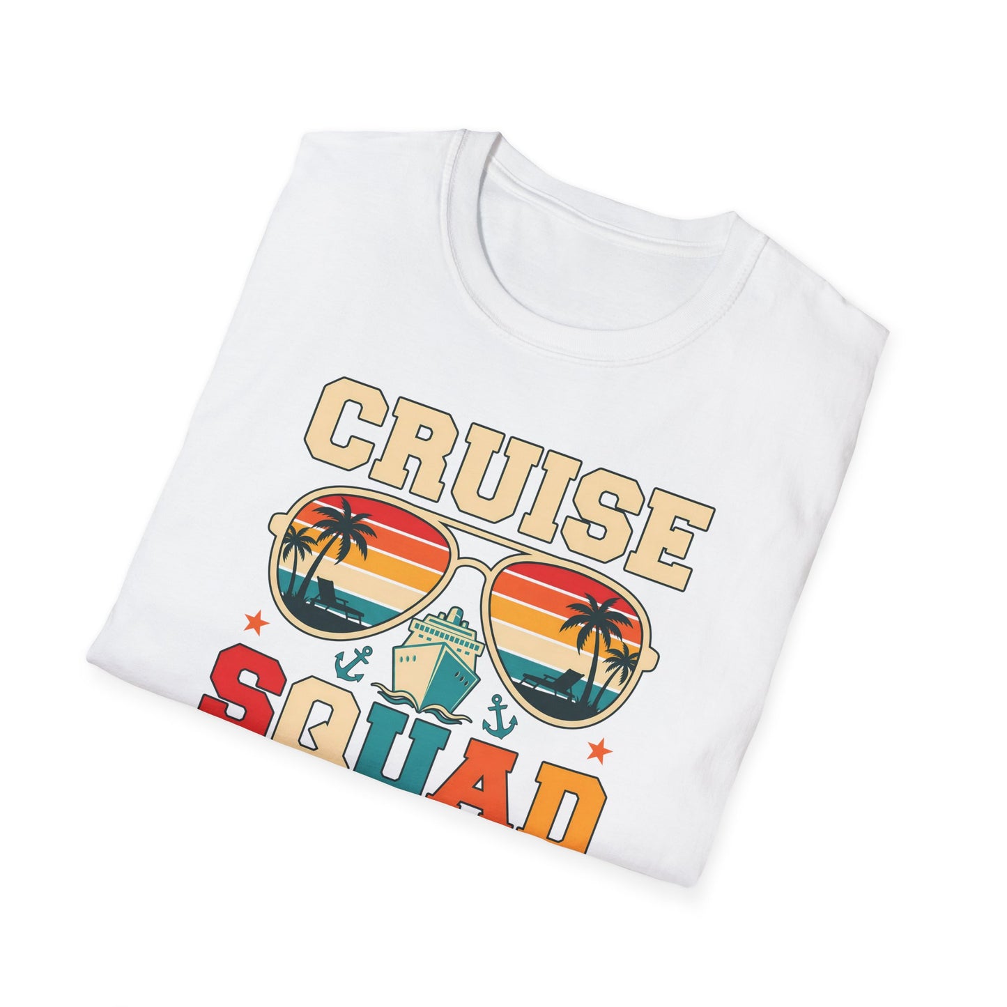 Cruise Squad 2026 Retro Sunglasses Beach Vacation Tee