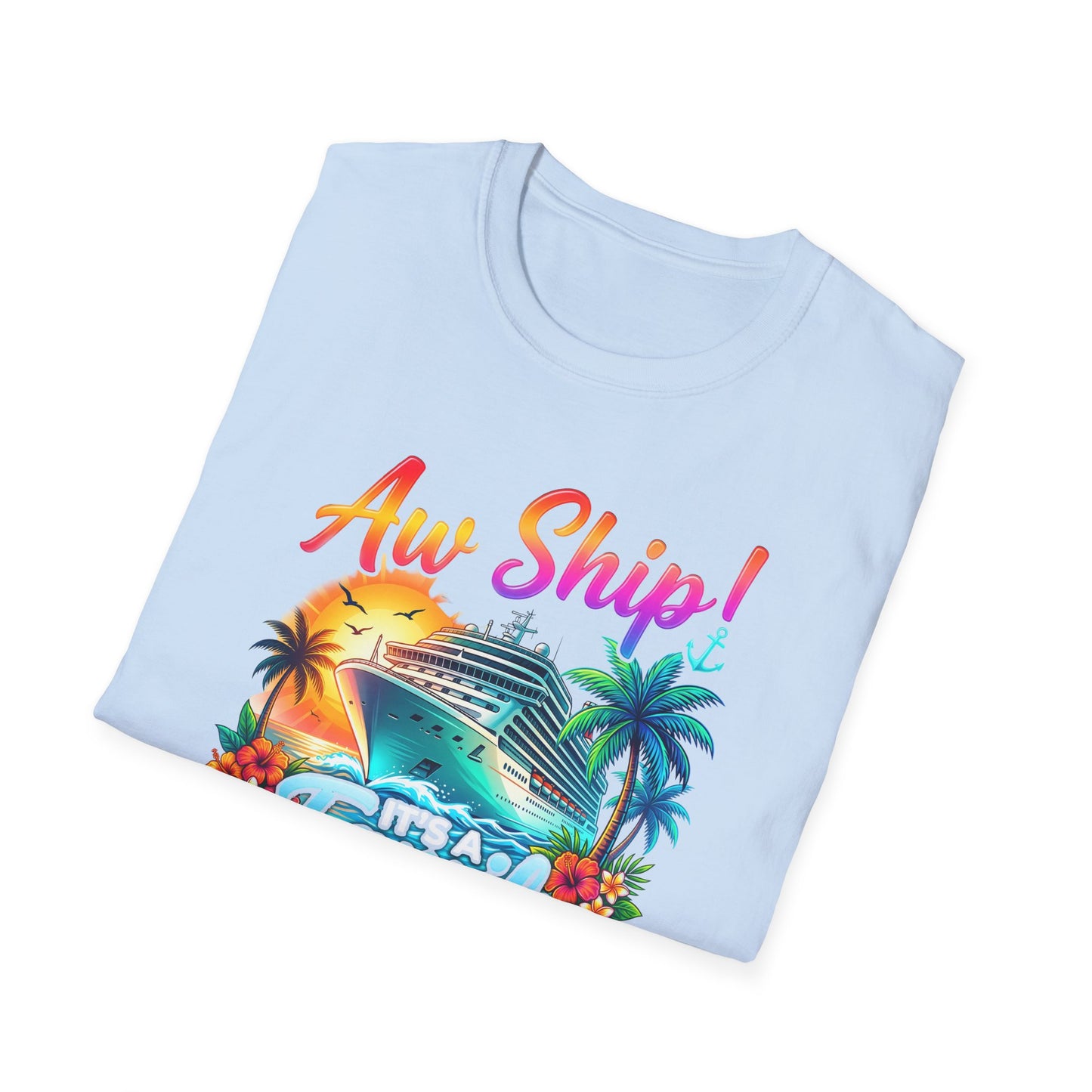 "Aw Ship It's a Family Trip" Cruise Family Trip 2026 Vacation Tee