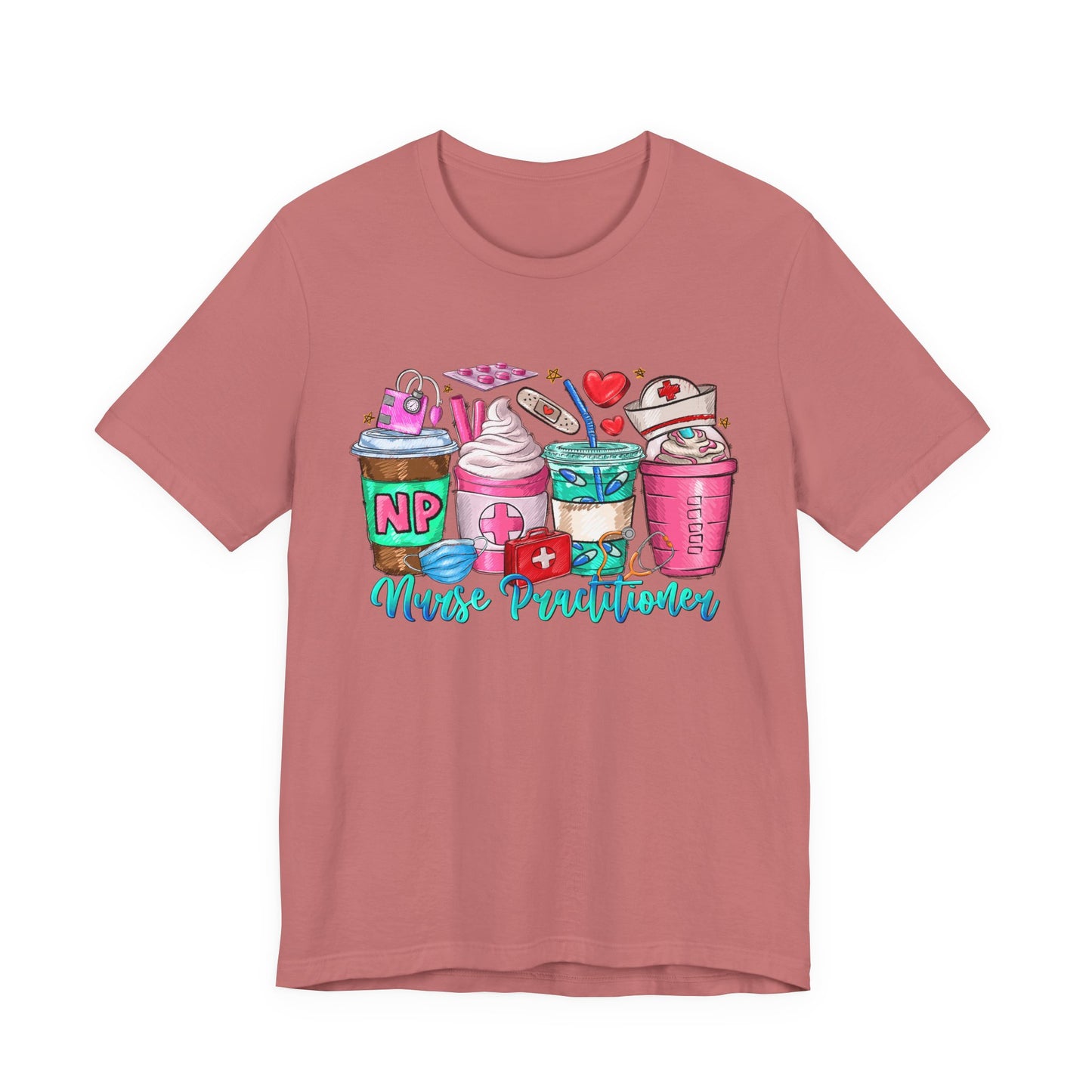 Nurse Practitioner Coffee Crew Tee