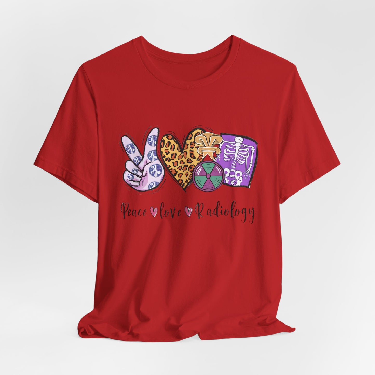 Radiology Peace Love Tee