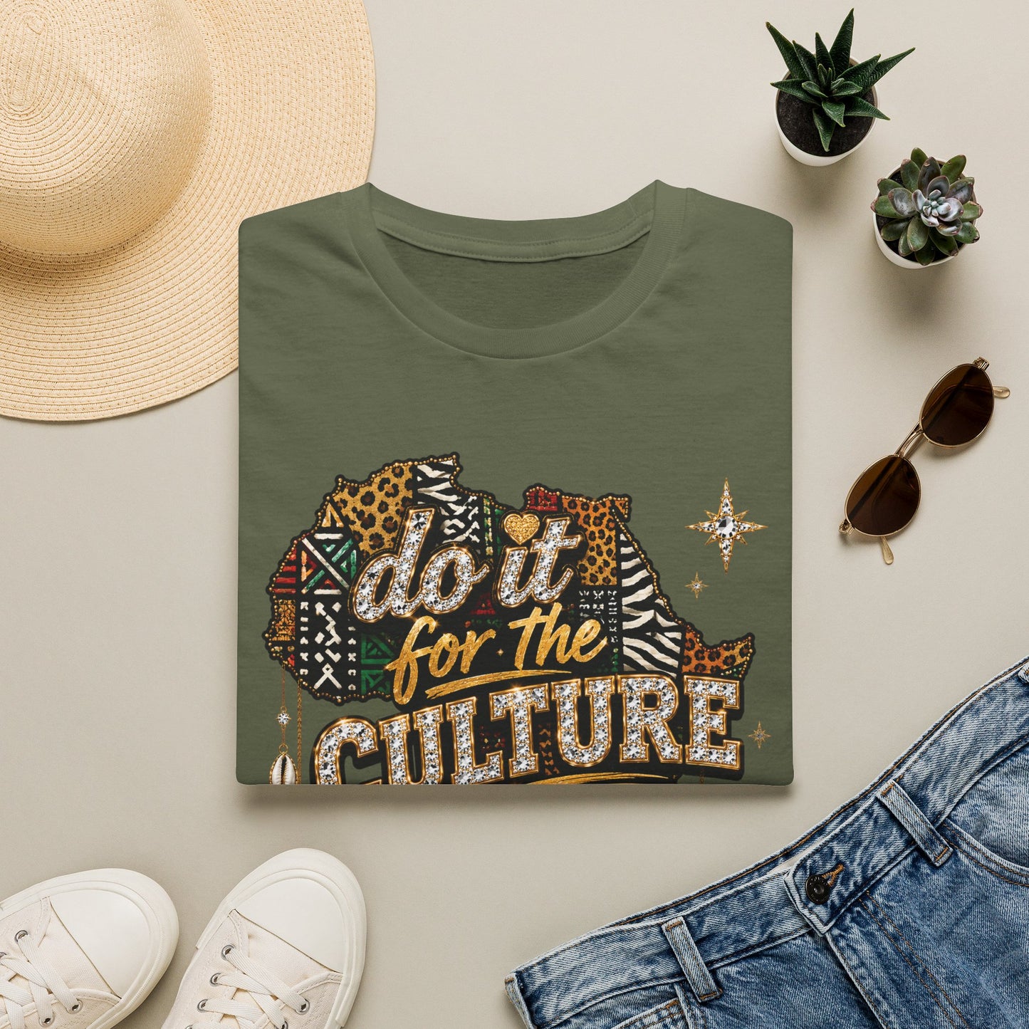 Do It For The Culture African Map Tribal Tee