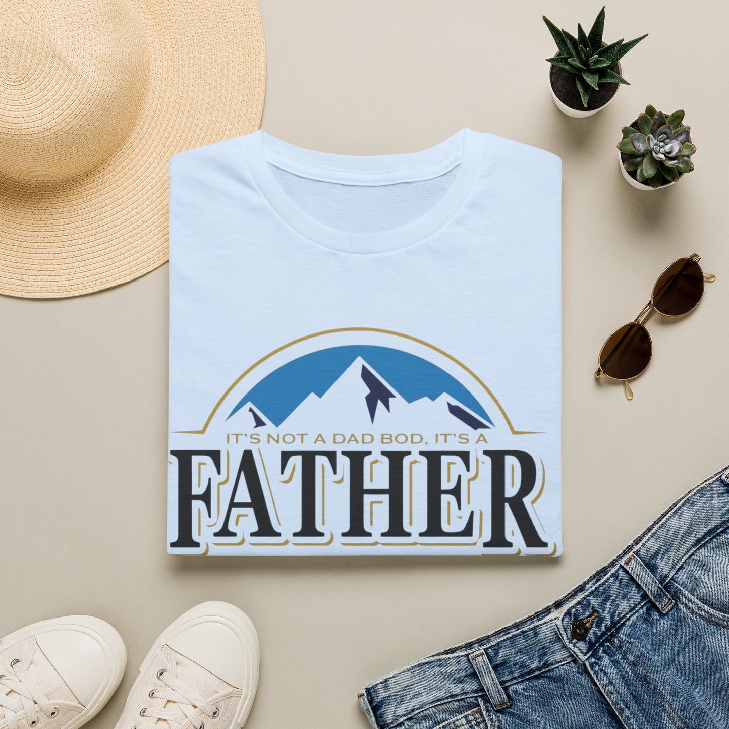 Father Figure T-Shirt — "It’s Not a Dad Bod, It’s a Father Figure" Graphic Tee