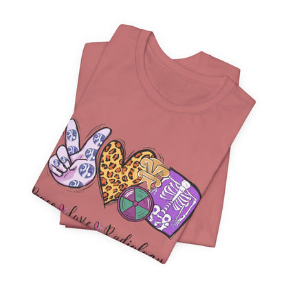 Radiology Peace Love Tee