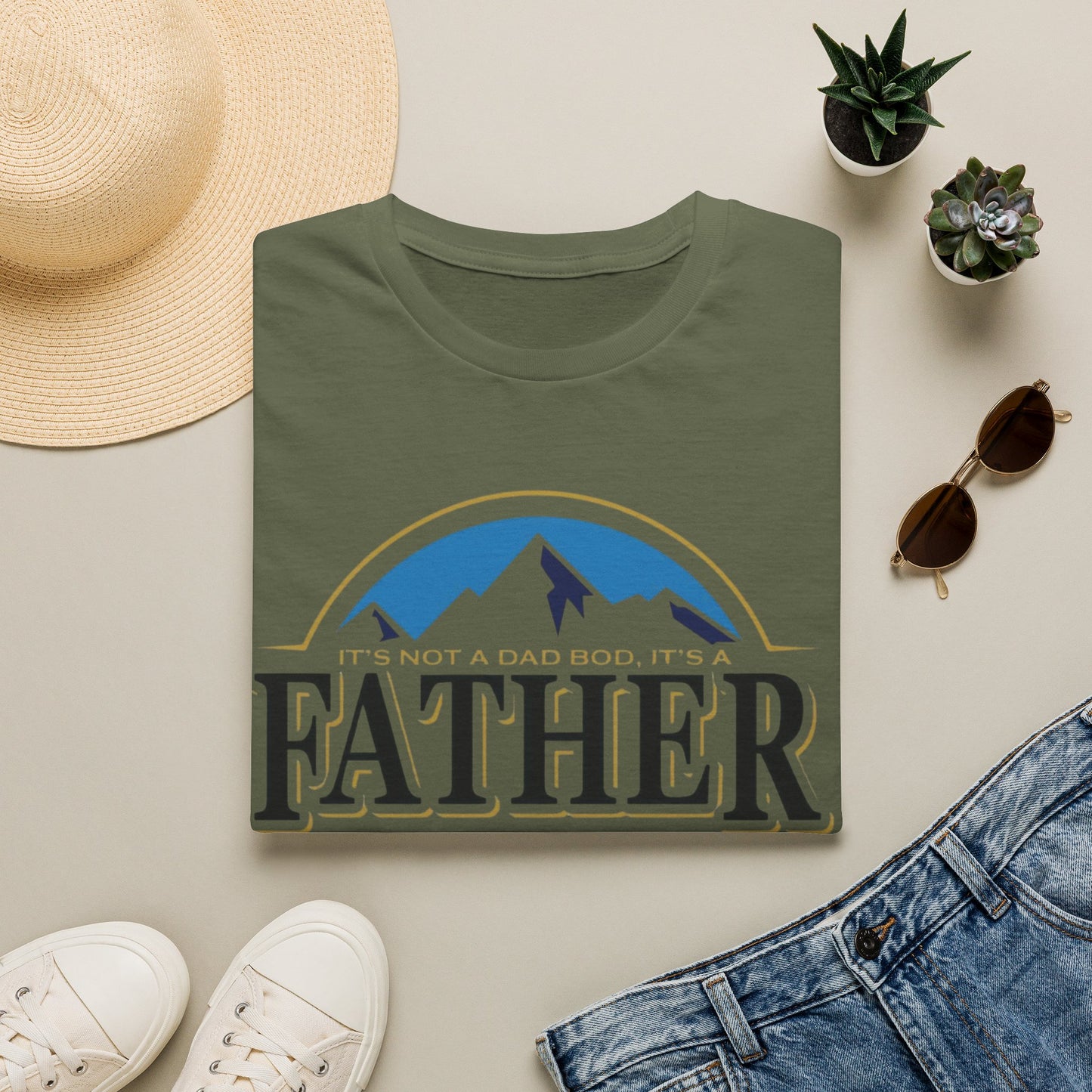 Father Figure T-Shirt — "It’s Not a Dad Bod, It’s a Father Figure" Graphic Tee