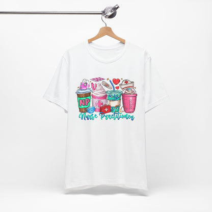 Nurse Practitioner Coffee Crew Tee