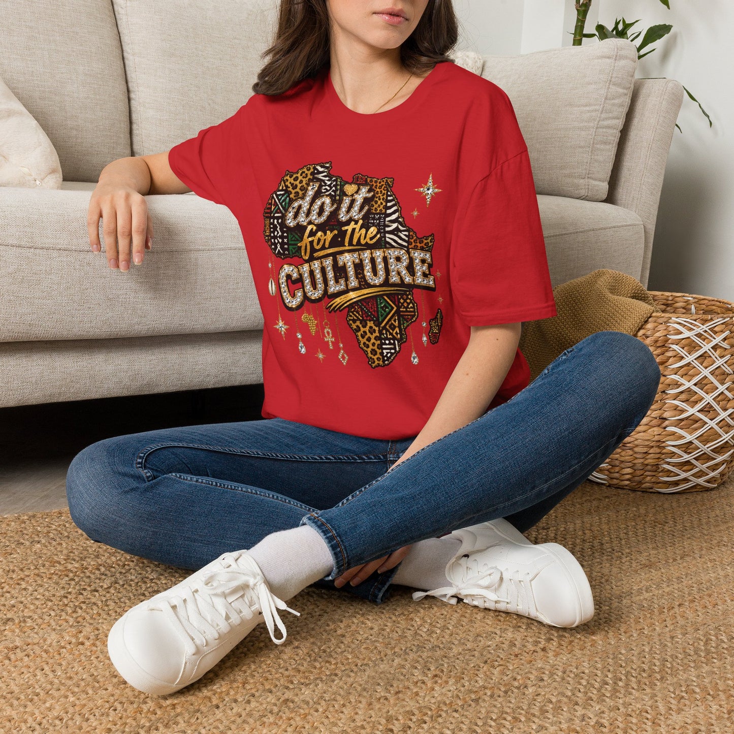Do It For The Culture African Map Tribal Tee