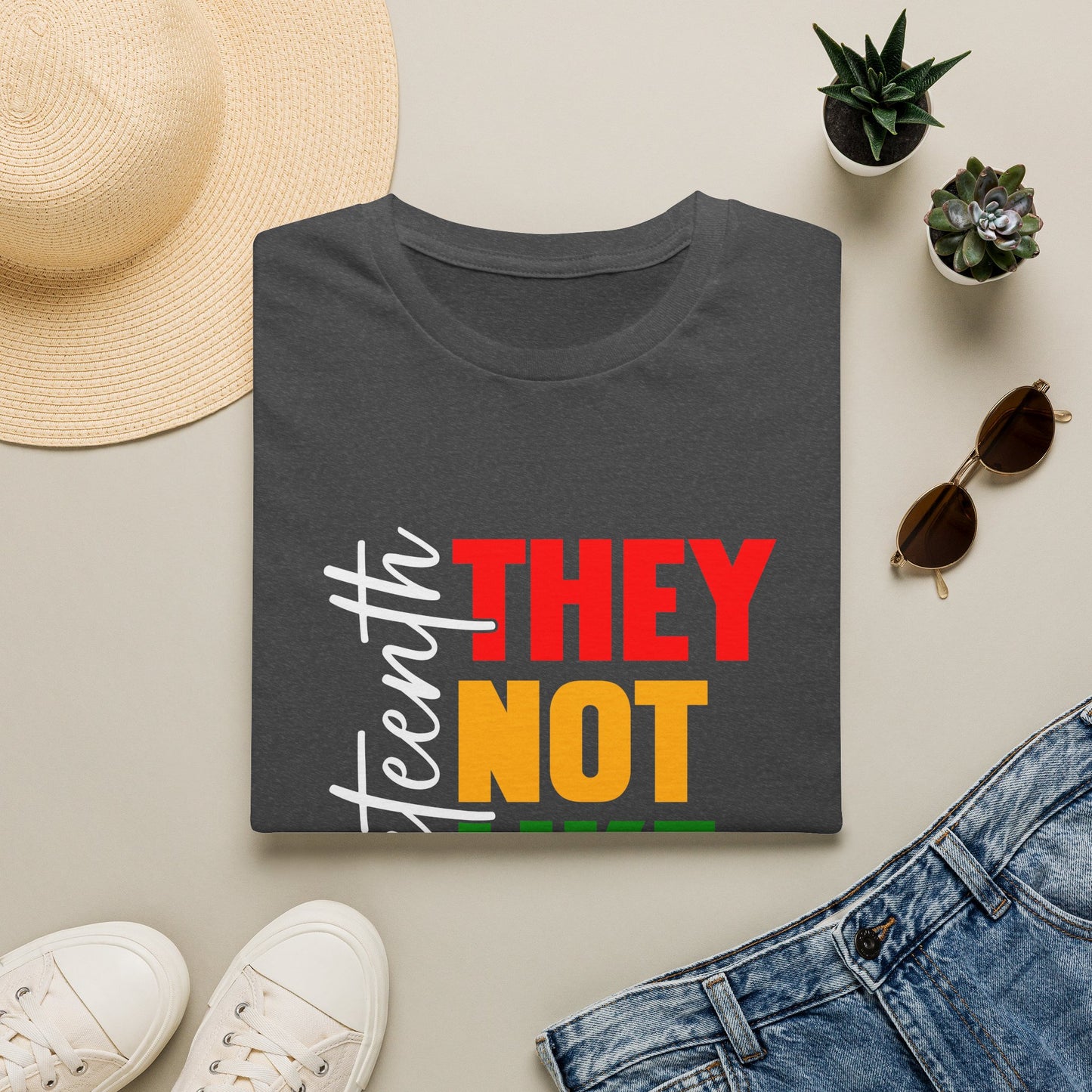 Juneteenth "They Not Like Us" Graphic T-Shirt