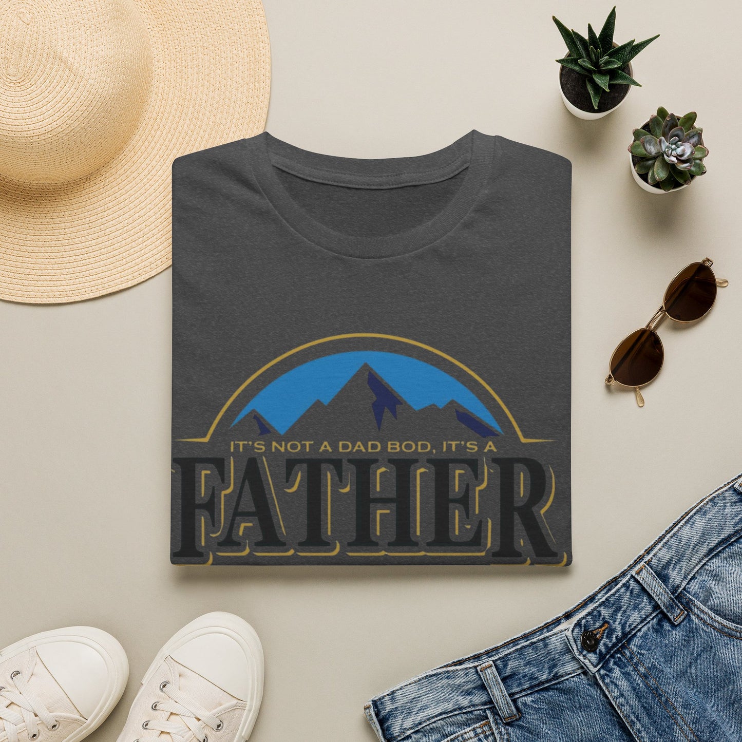 Father Figure T-Shirt — "It’s Not a Dad Bod, It’s a Father Figure" Graphic Tee