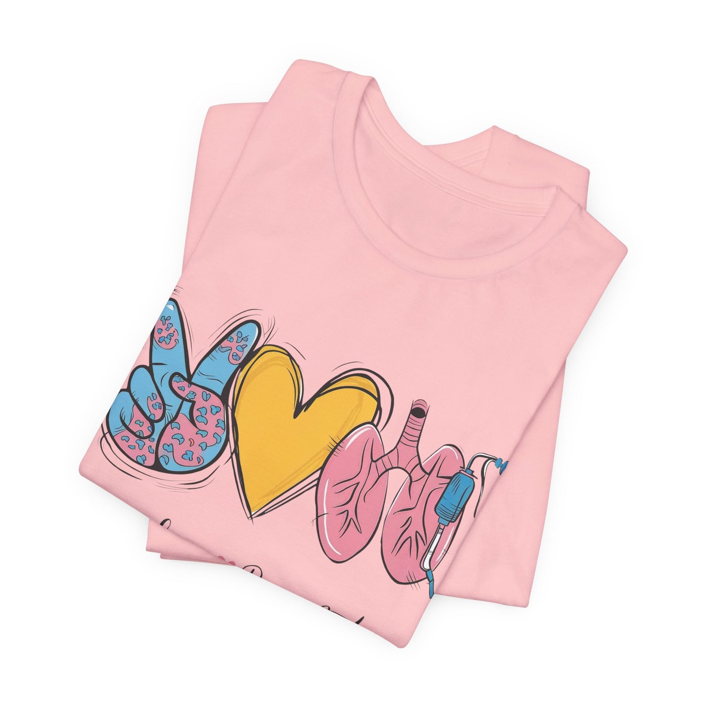 Peace Love Respiratory Therapist Tee