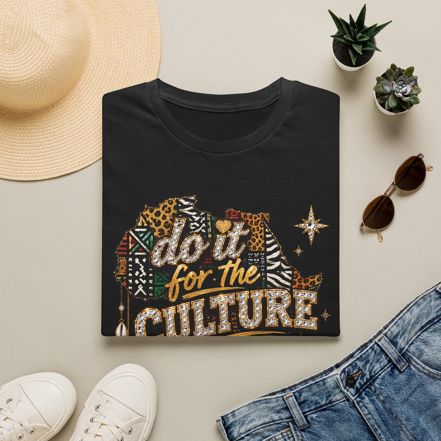 Do It For The Culture African Map Tribal Tee