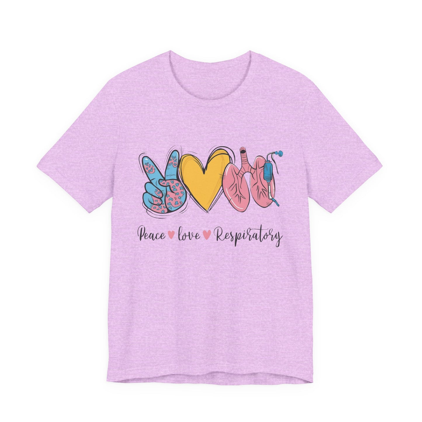 Peace Love Respiratory Therapist Tee