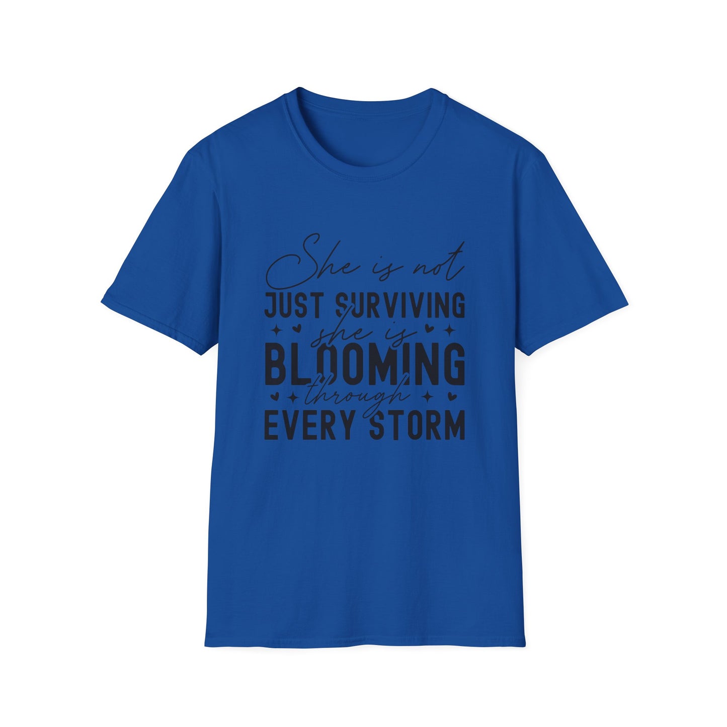 Blooming Through Every Storm Inspirational  Resilience Tee