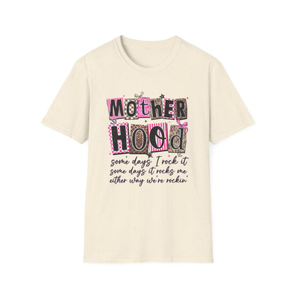 "Some days I rock it, some days it rocks me"  Motherhood Graphic Tee