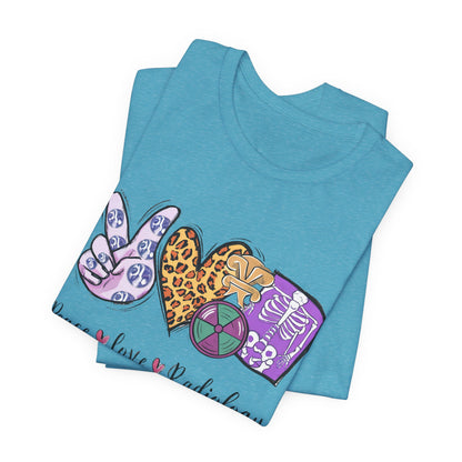 Radiology Peace Love Tee