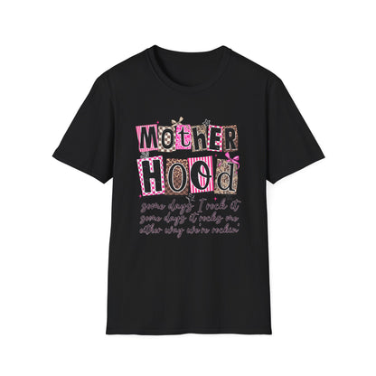 "Some days I rock it, some days it rocks me"  Motherhood Graphic Tee