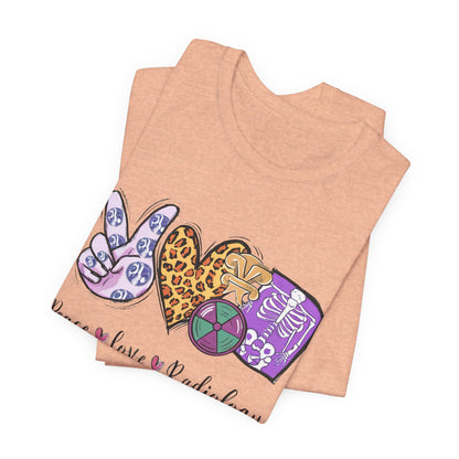 Radiology Peace Love Tee