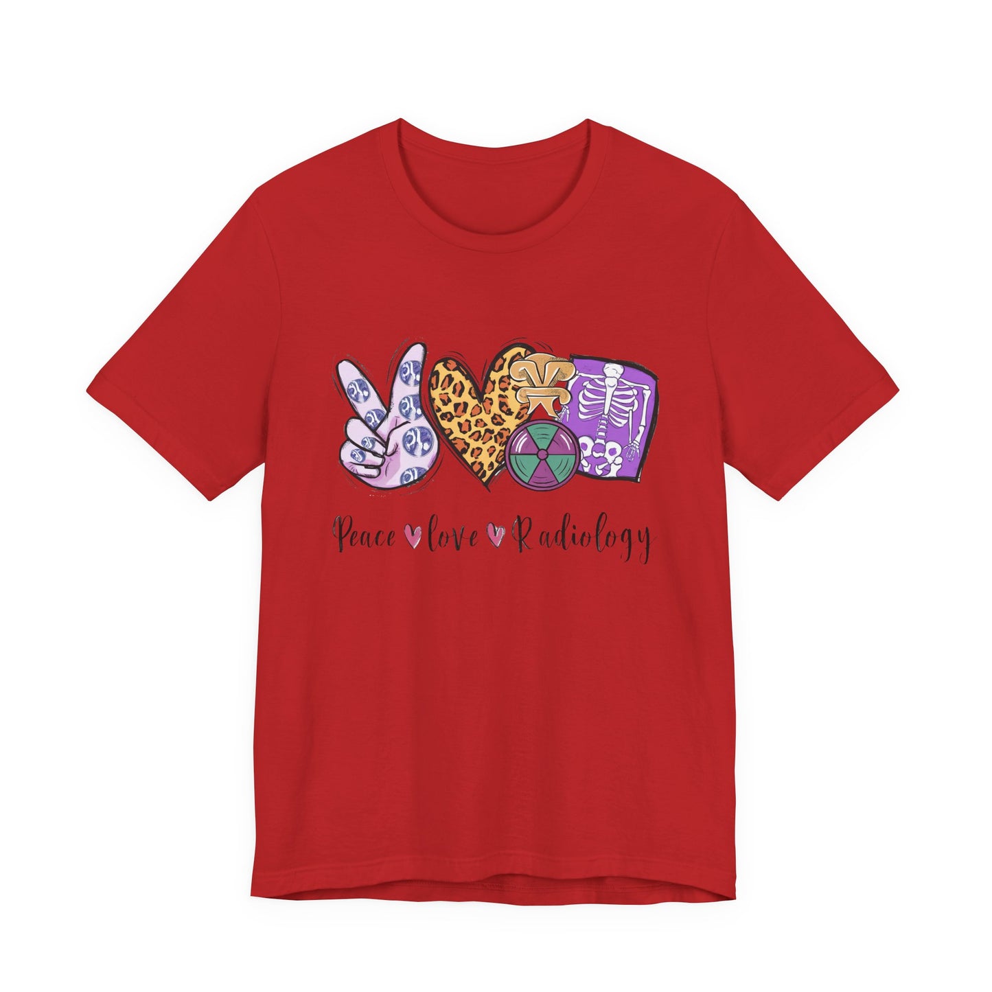 Radiology Peace Love Tee