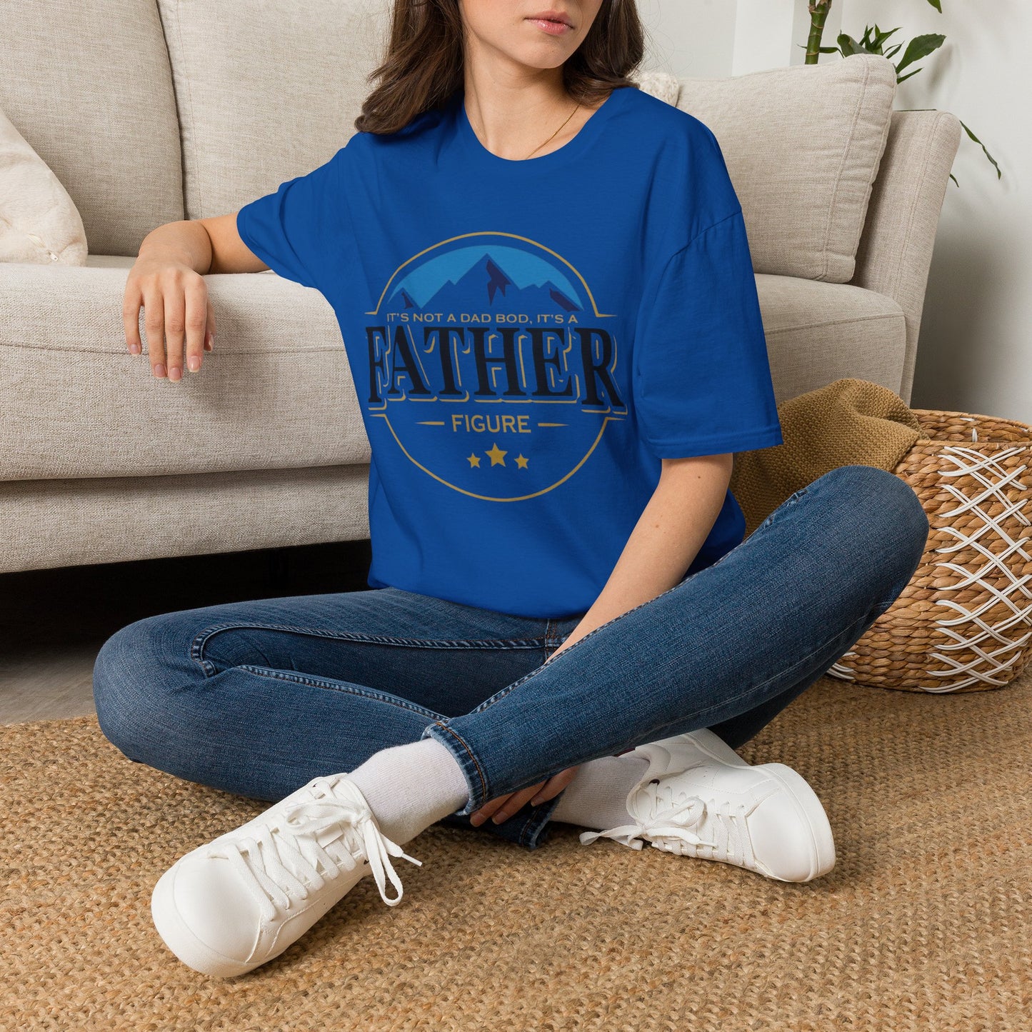 Father Figure T-Shirt — "It’s Not a Dad Bod, It’s a Father Figure" Graphic Tee