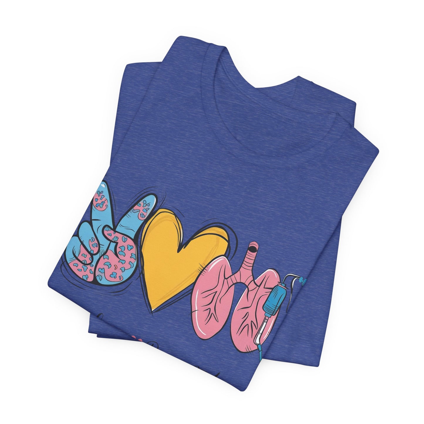 Peace Love Respiratory Therapist Tee