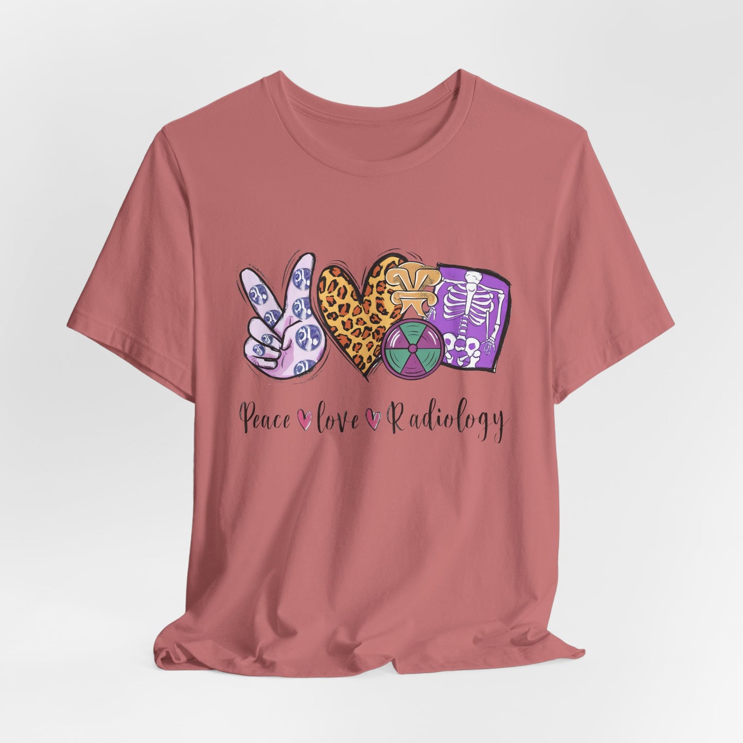 Radiology Peace Love Tee