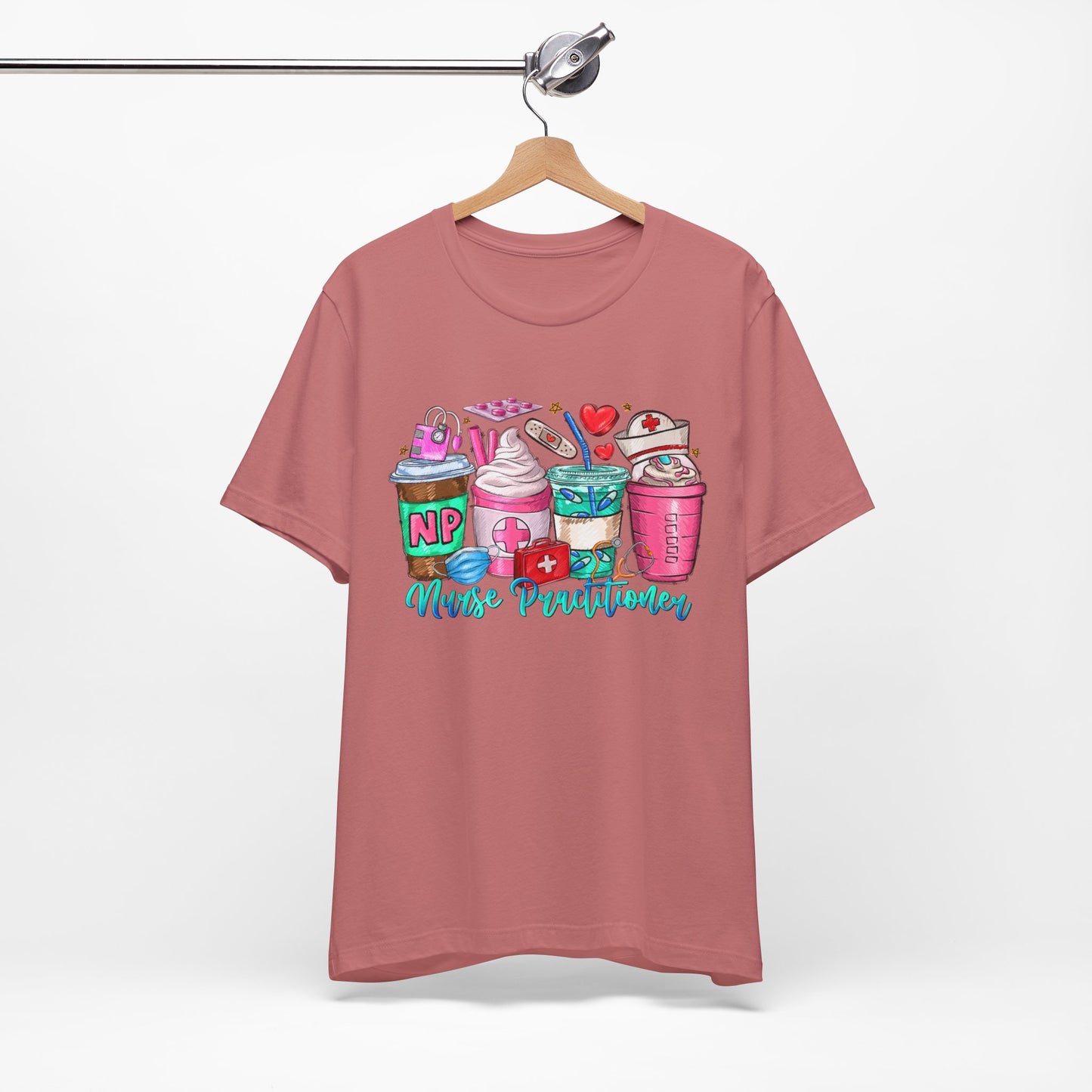 Nurse Practitioner Coffee Crew Tee