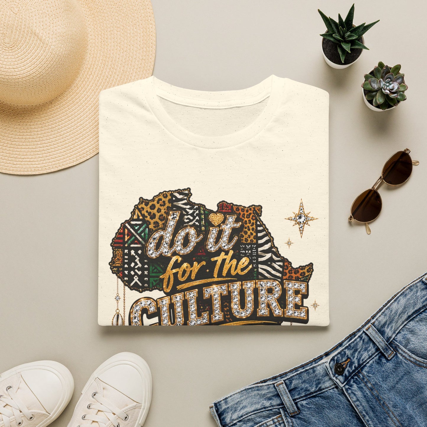 Do It For The Culture African Map Tribal Tee