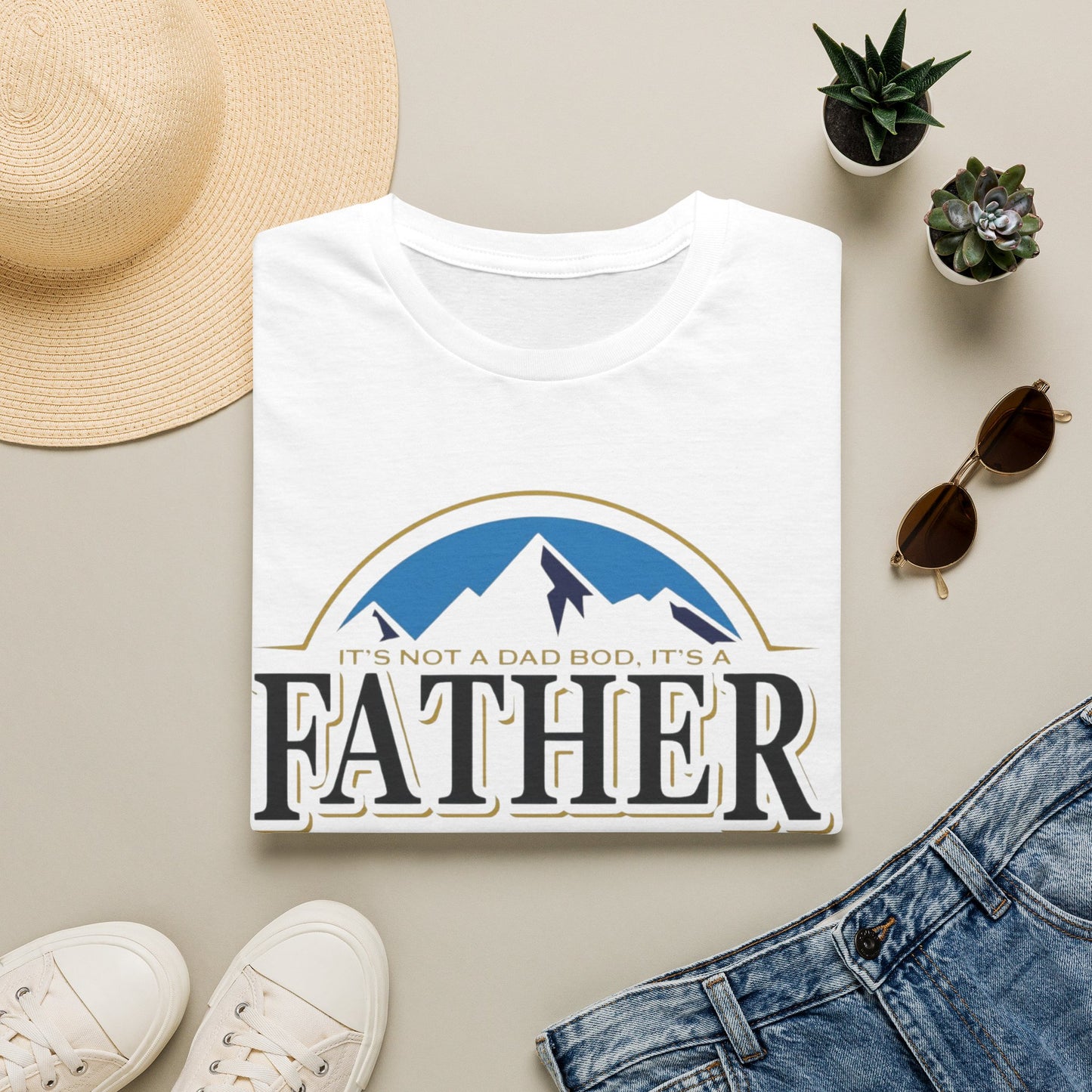 Father Figure T-Shirt — "It’s Not a Dad Bod, It’s a Father Figure" Graphic Tee
