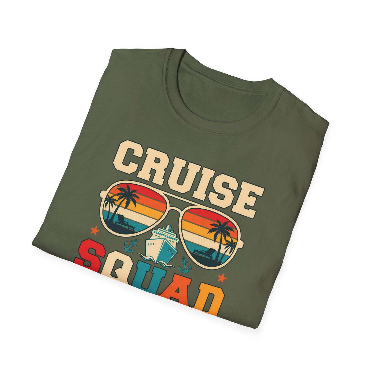 Cruise Squad 2026 Retro Sunglasses Beach Vacation Tee